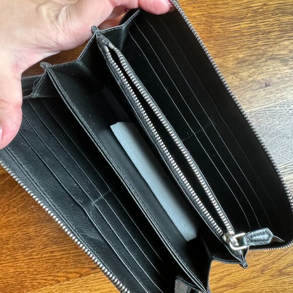 Prada Floral Continental Zip Around Wallet - Picture 5 of 12